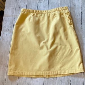 Christopher Banks Womens Yellow Cotton Skirt (8)